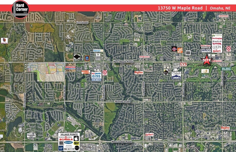 13750 W Maple Rd, Omaha, NE for lease - Aerial - Image 2 of 3