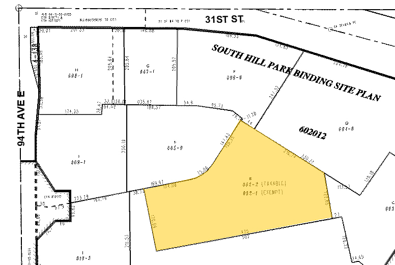 702 S Hill Park Dr, Puyallup, WA à louer - Plan cadastral - Image 2 de 5