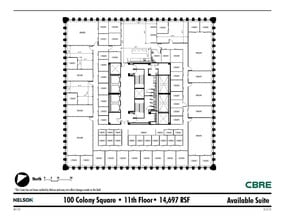 1175 Peachtree St NE, Atlanta, GA for lease Floor Plan- Image 1 of 1