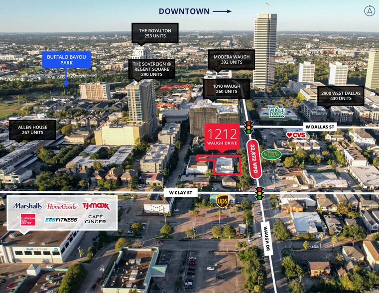 1212 Waugh Dr, Houston, TX à vendre - Photo du bâtiment - Image 1 de 5