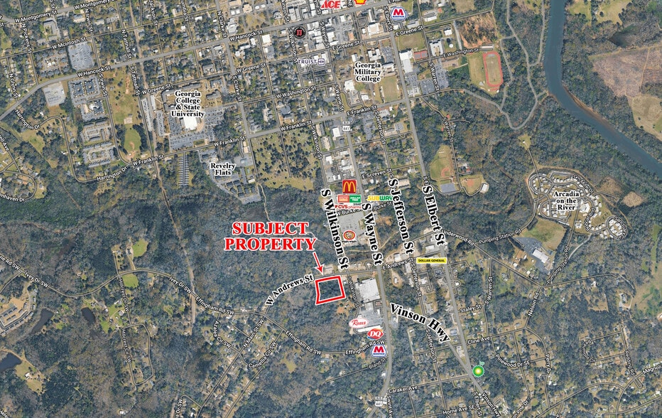 220 W Andrews St, Milledgeville, GA for sale - Aerial - Image 3 of 3