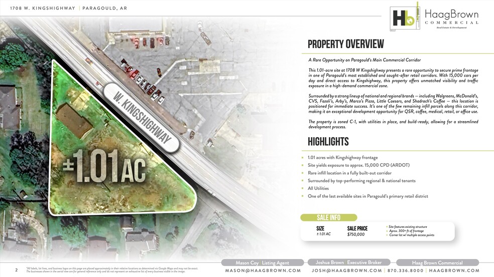 1708 W Kingshighway, Paragould, AR à vendre - Autre - Image 2 de 3