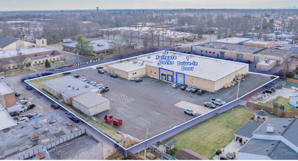 9990-92 & 9994 Gantry Road portfolio of 2 properties for sale on LoopNet.ca - Aerial - Image 3 of 4