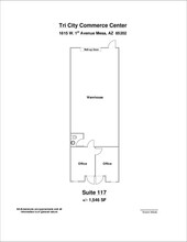 1815 W 1st Ave, Mesa, AZ for lease Floor Plan- Image 1 of 1