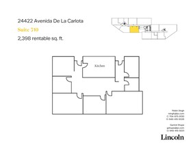 24422 Avenida De La Carlota, Laguna Hills, CA for lease Floor Plan- Image 1 of 11