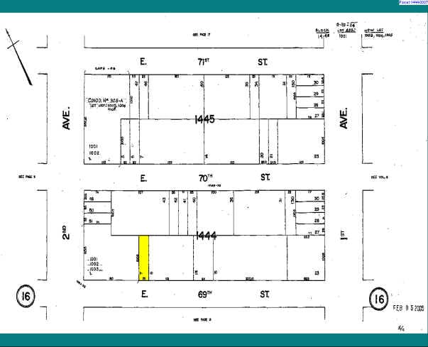 309 E 69th St, New York, NY for sale - Plat Map - Image 2 of 2