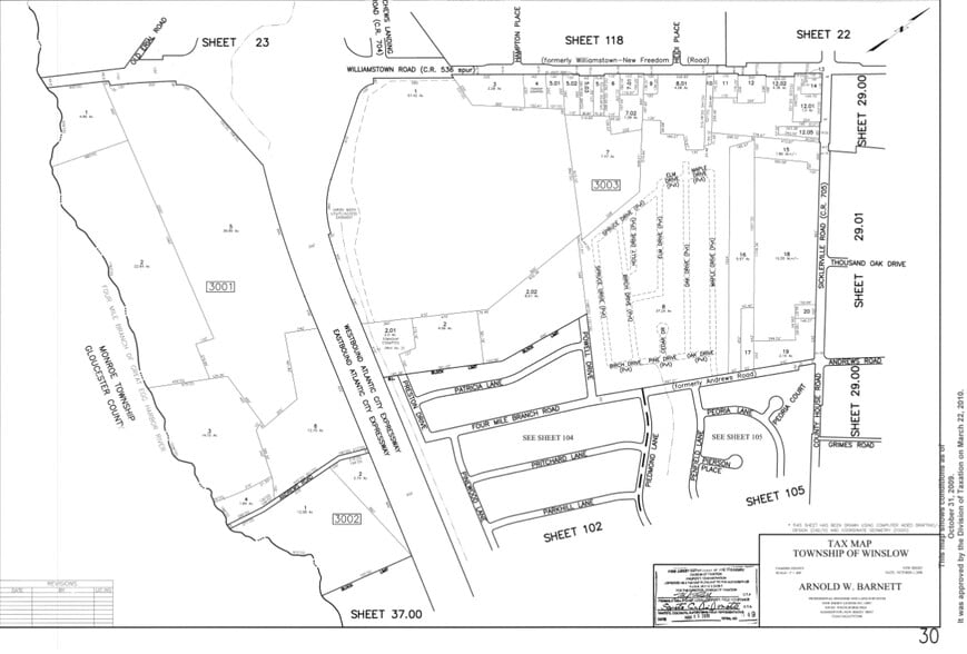528 Williamstown Rd, Sicklerville, NJ à vendre - Plan cadastral - Image 2 de 2