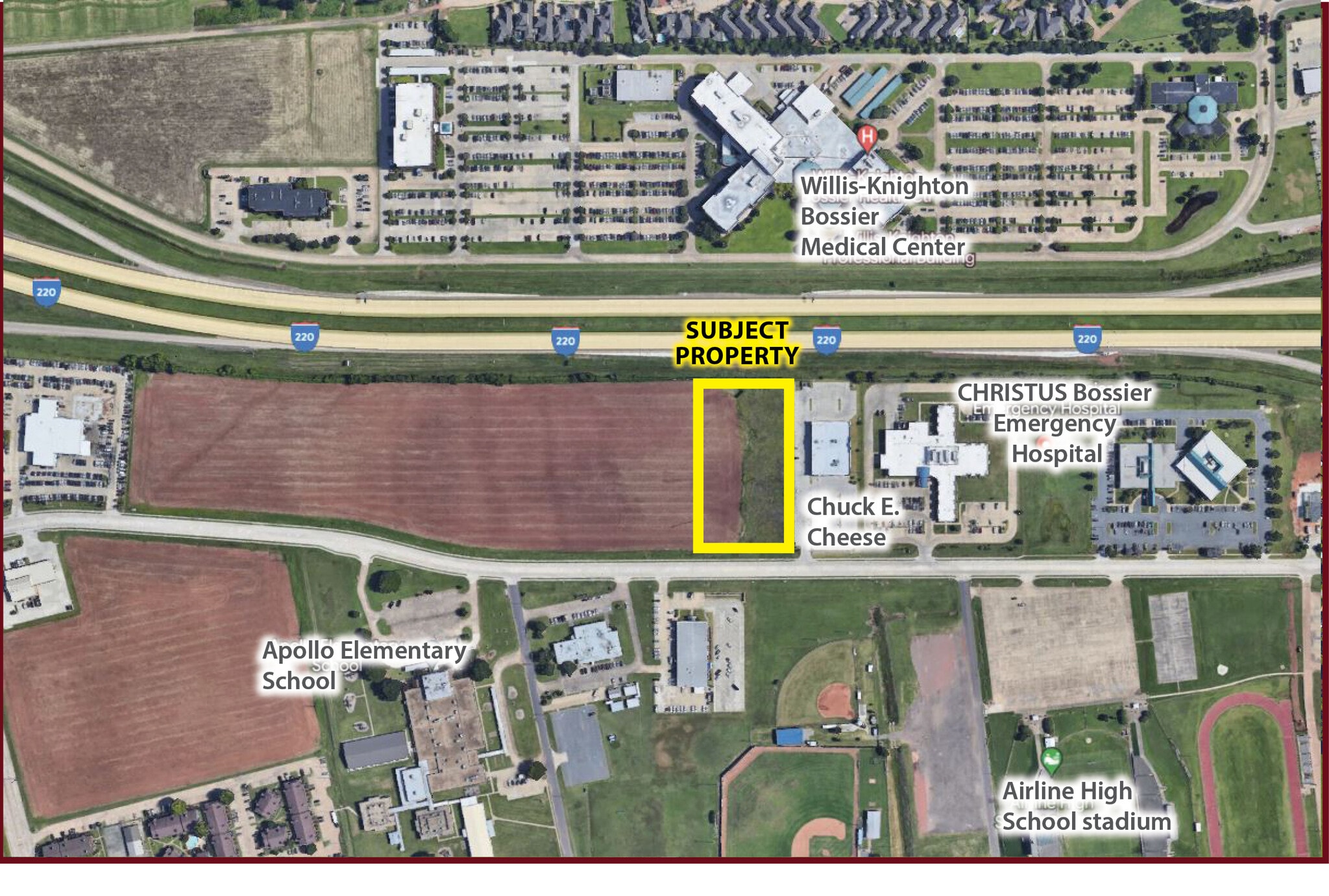 2.43 Acres on Viking Drive, Bossier City, LA à vendre Photo du bâtiment- Image 1 de 3