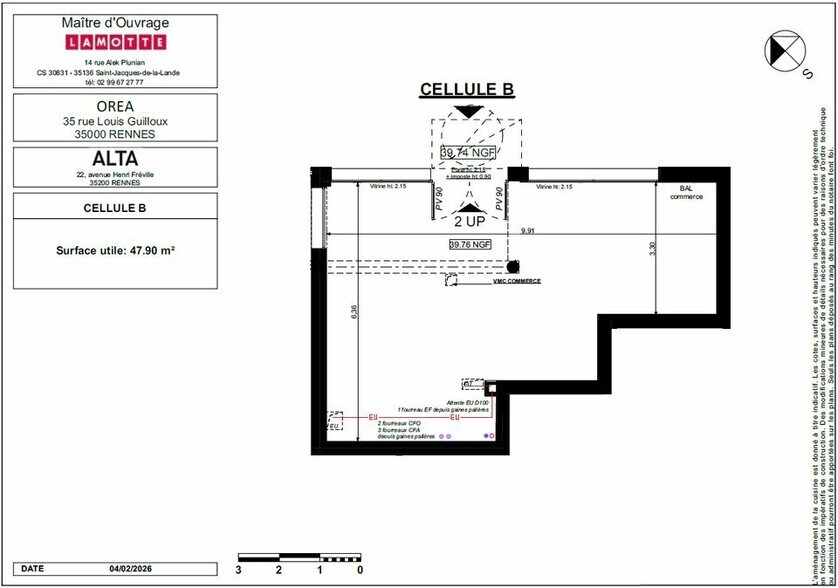 Commerce de détail dans Rennes à vendre - Plan d’étage - Image 3 de 3