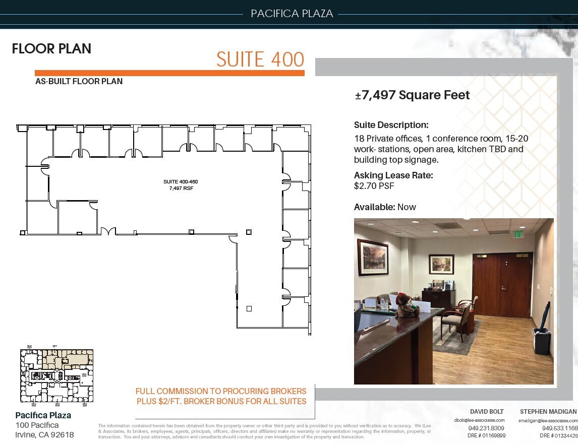 100 Pacifica, Irvine, CA à louer Plan d’étage- Image 1 de 4