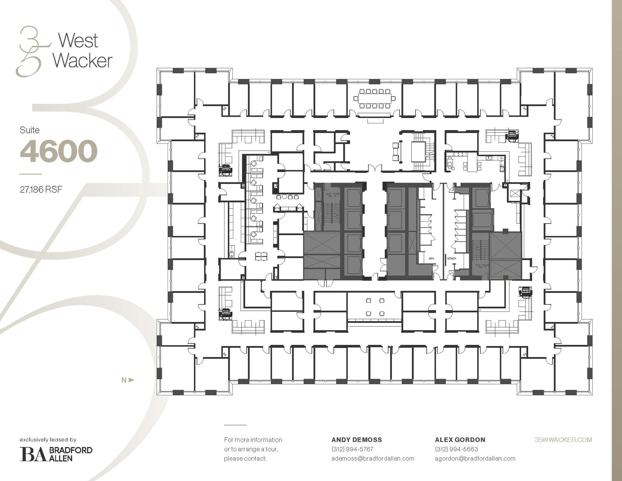 35 W Wacker Dr, Chicago, IL à louer Plan d’étage- Image 1 de 1