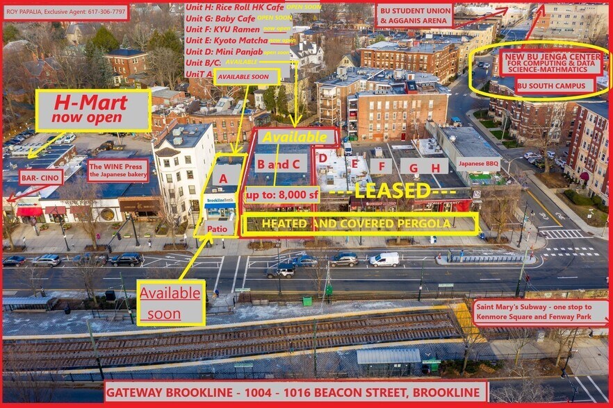 1016 Beacon St, Brookline, MA à louer - Photo du bâtiment - Image 3 de 6