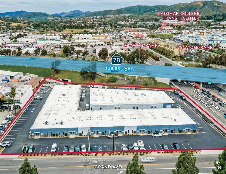 1320 Grand Ave, San Marcos, CA à louer - Aérien - Image 2 de 5
