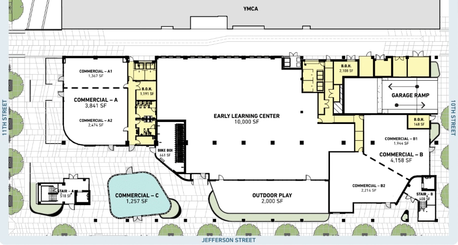 1010 W Jefferson St, Boise, ID 83702 - Unité C - - Plan d’étage - Image 1 of 2