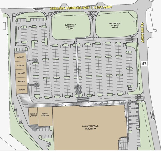 Chelsea Corners Way, Chelsea, AL for lease - Site Plan - Image 2 of 3