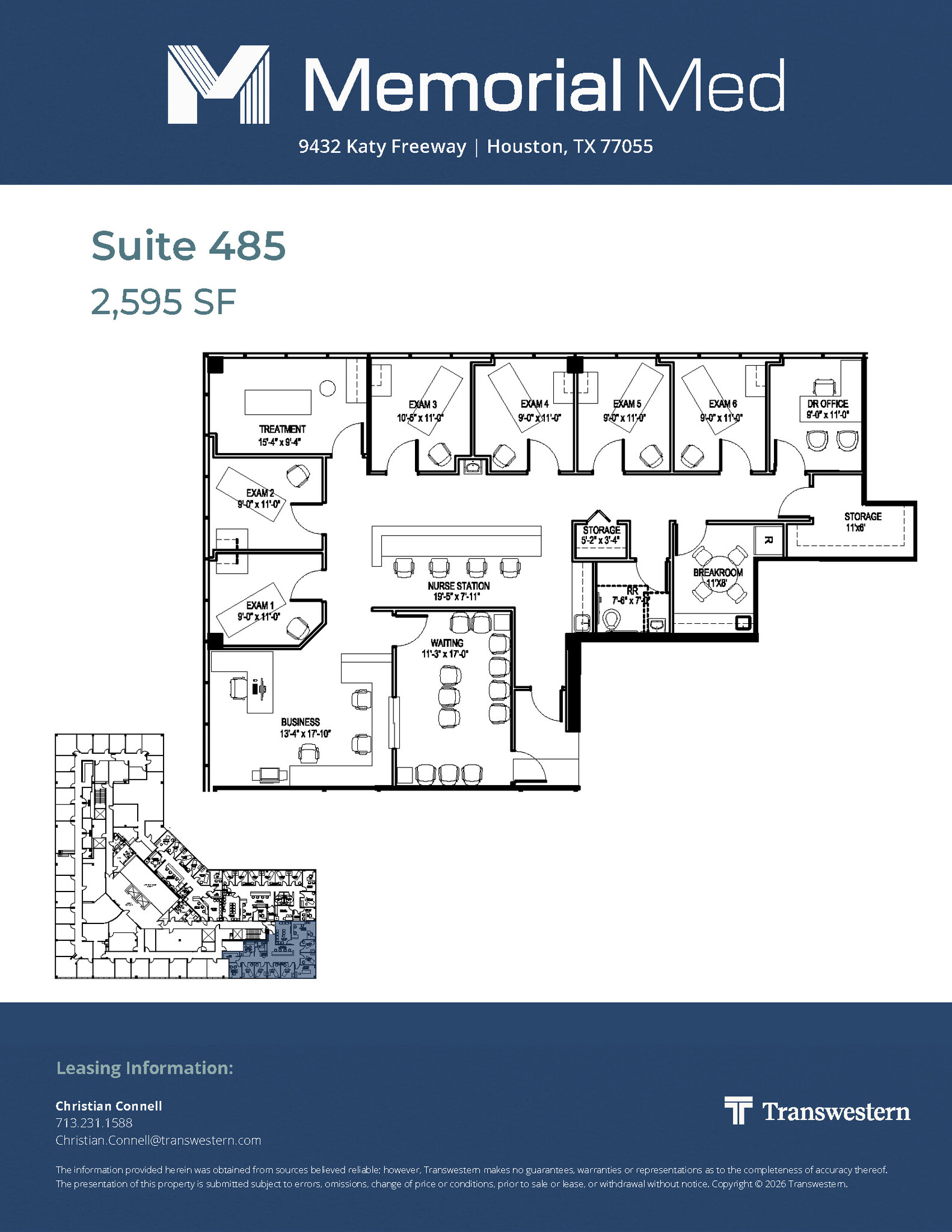 9432 Katy Fwy, Houston, TX à louer Plan d’étage- Image 1 de 1