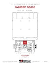 1717 Deerfield Rd, Deerfield, IL for lease Floor Plan- Image 1 of 2