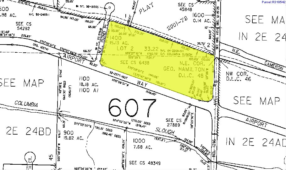 15311-15427 NE Airport Way, Portland, OR à vendre - Plan cadastral - Image 1 de 1