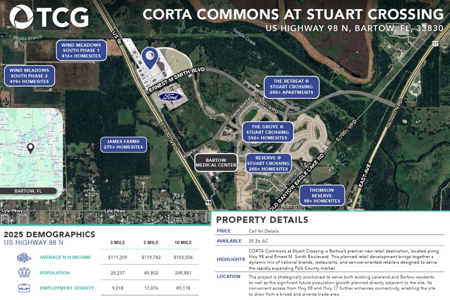 US Hwy 98, Bartow, FL à louer - Aérien - Image 2 de 3