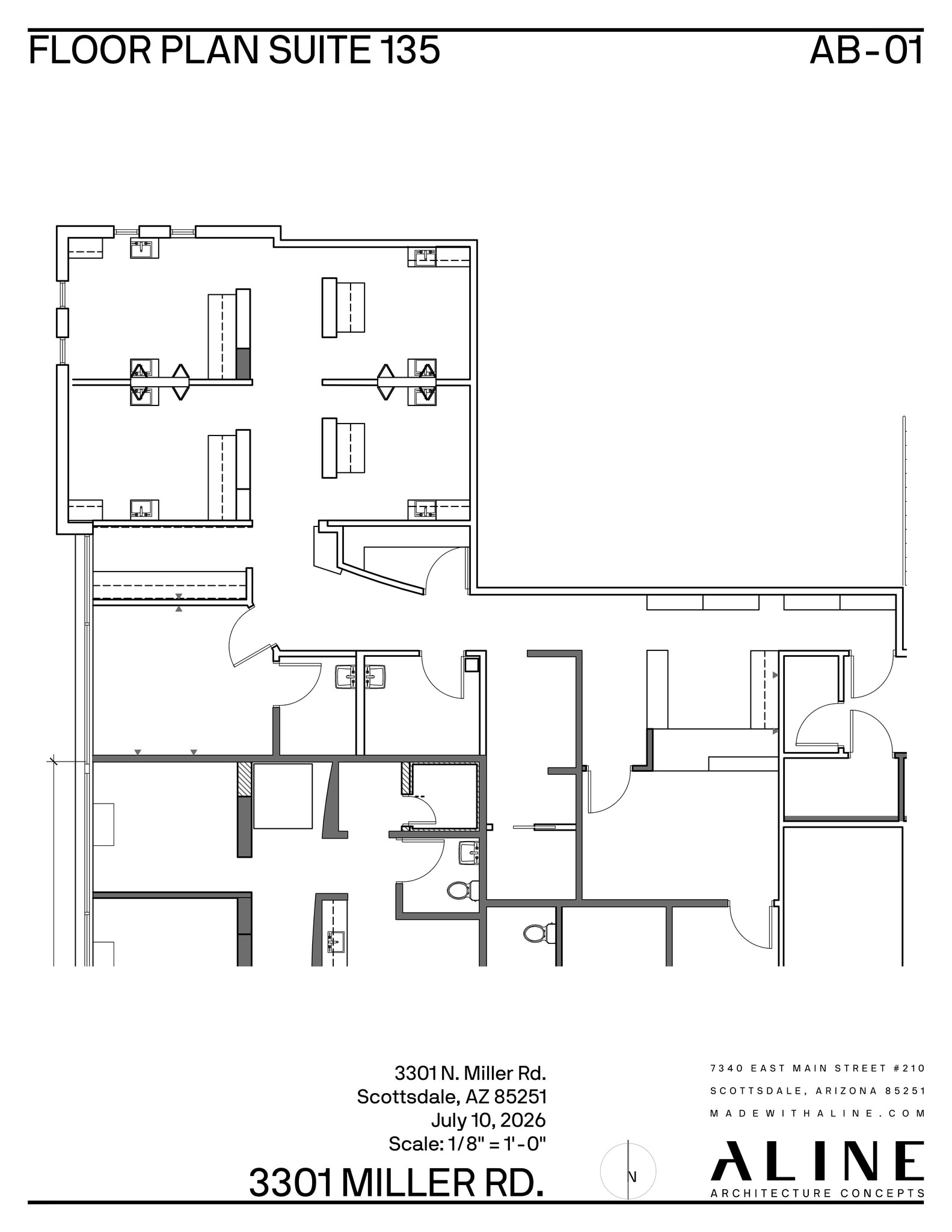 3301 N Miller Rd, Scottsdale, AZ à louer Plan de site- Image 1 de 1