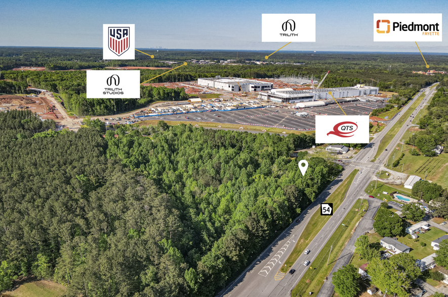 Highway 54 Hwy, Fayetteville, GA for sale - Aerial - Image 2 of 4