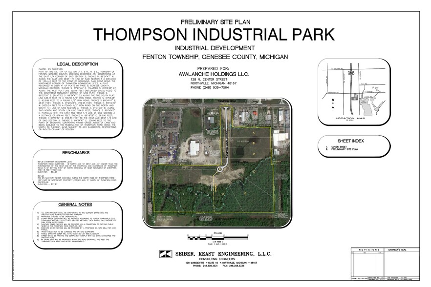 3145 W Thompson Rd, Fenton, MI à vendre - Plan de site - Image 2 de 2