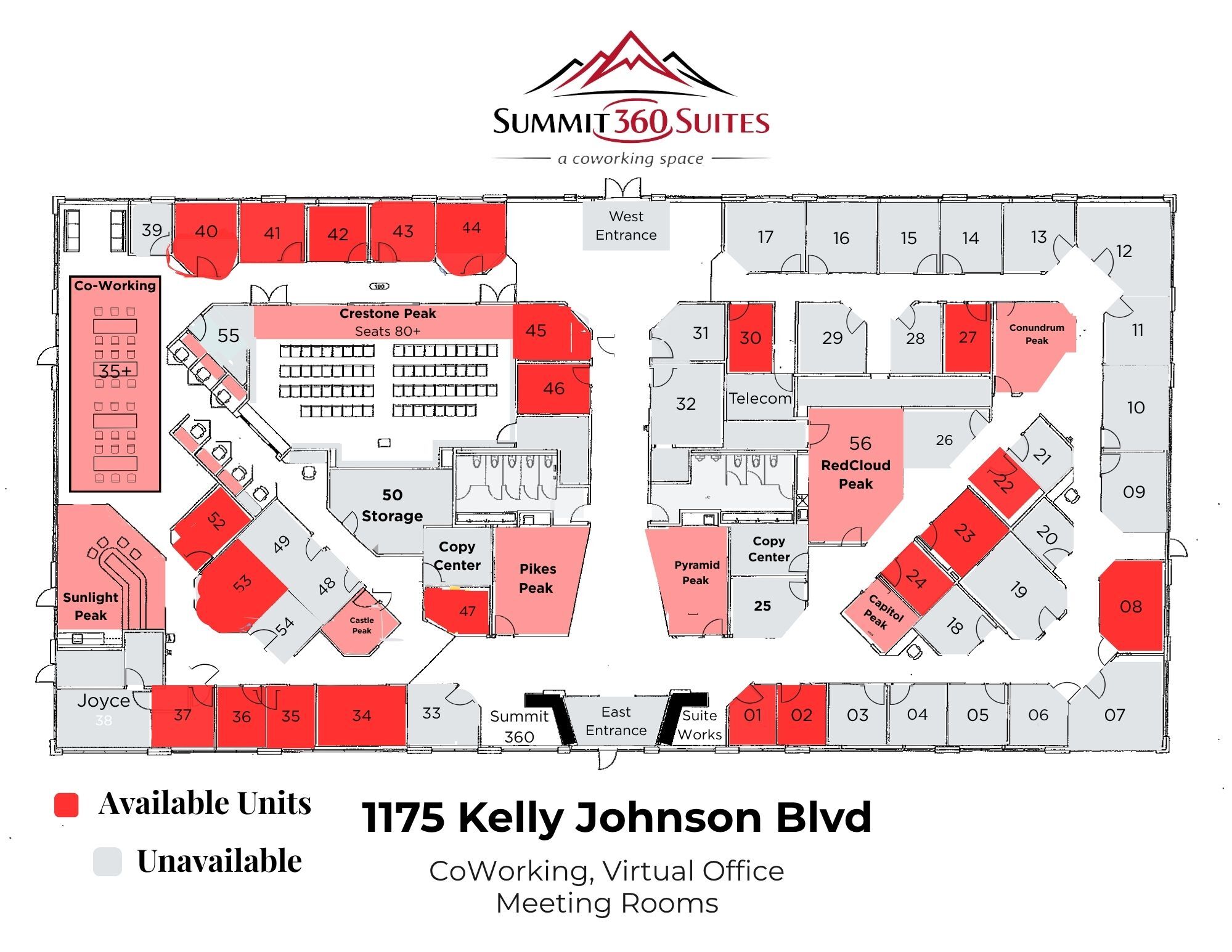 1175 Kelly Johnson Blvd, Colorado Springs, CO for lease Floor Plan- Image 1 of 1