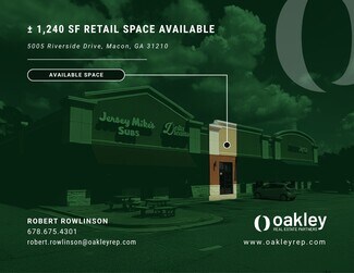 Plus de détails pour 5005 Riverside Dr, Macon-Bibb, GA - Commerce de détail à louer