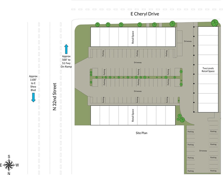 10210 N 32nd St, Phoenix, AZ à louer - Plan de site - Image 3 de 4
