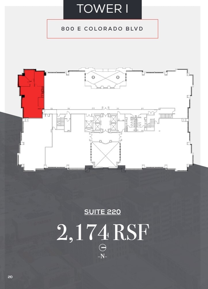 800 E Colorado Blvd, Pasadena, CA for lease Floor Plan- Image 1 of 4