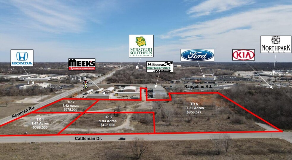 SWQ N, Range Line & Newman Road, Joplin, MO for sale - Building Photo - Image 1 of 1