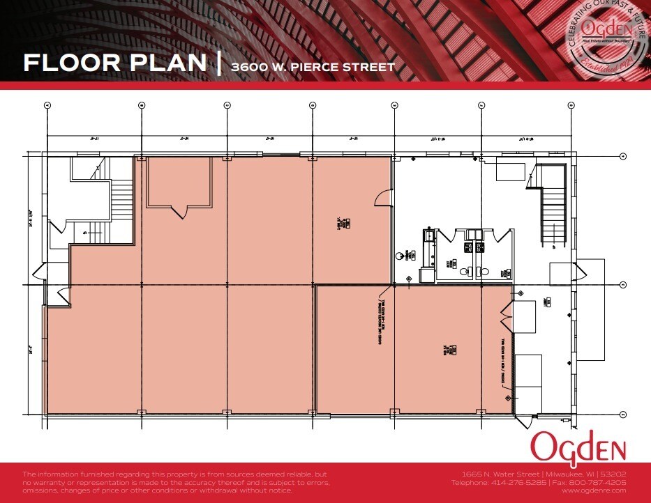 3600 W Pierce St, Milwaukee, WI for lease Floor Plan- Image 1 of 4