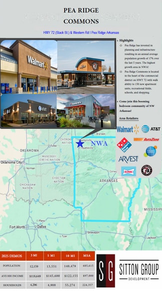 Plus de détails pour Slack Street & Weston Road, Pea Ridge, AR - Commerce de détail à louer
