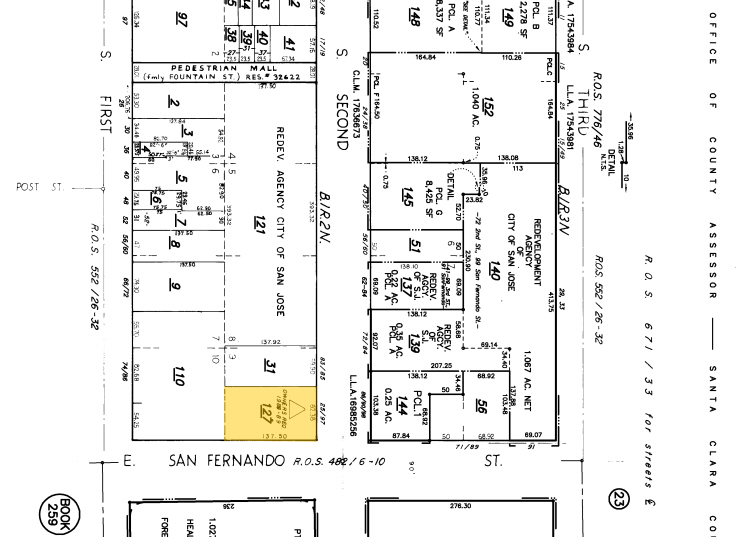 97 S Second St, San Jose, CA à louer - Plan cadastral - Image 2 de 5