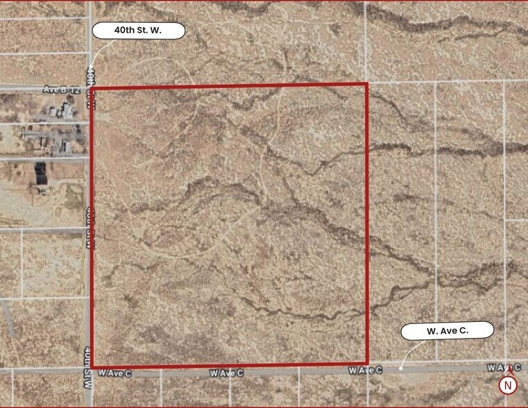 NEC 40th W. & W. Ave C st, Lancaster, CA à vendre - Photo du bâtiment - Image 3 de 3