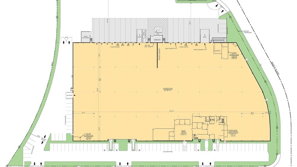 9303 Greenleaf Ave, Santa Fe Springs, CA à louer - Plan de site - Image 2 de 3