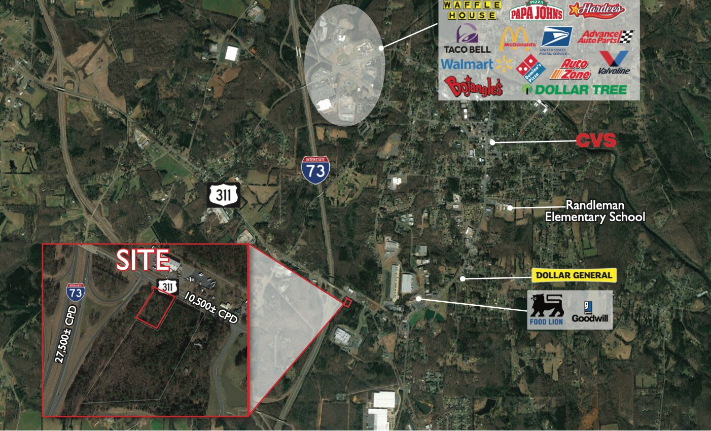 0 Hwy 311, Randleman, NC à vendre Photo principale- Image 1 de 4