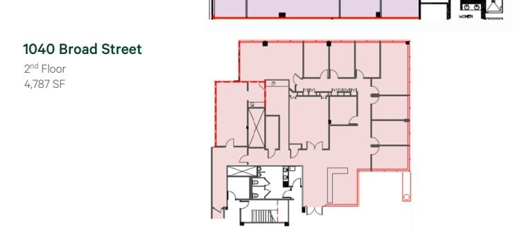 1030 Broad St, Shrewsbury, NJ à louer Plan d’étage- Image 1 de 1