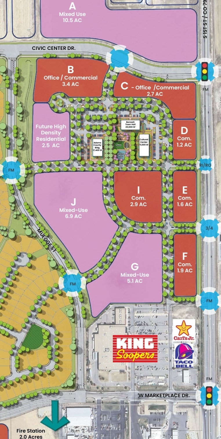 NWC Interstate 71 & SH79, Bennett, CO à vendre Plan de site- Image 1 de 2