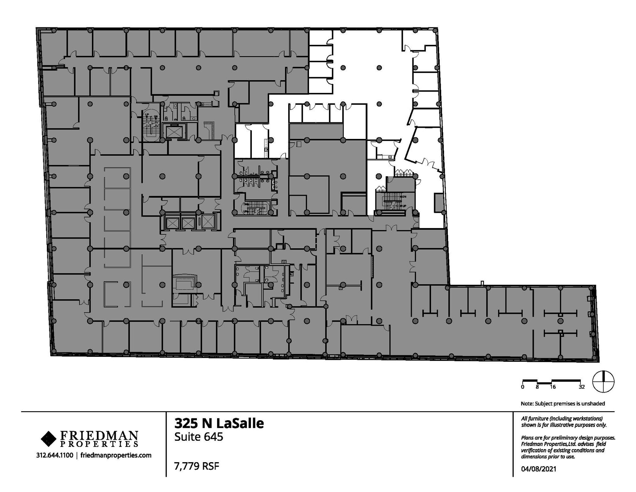 325 N LaSalle St, Chicago, IL for lease Floor Plan- Image 1 of 4