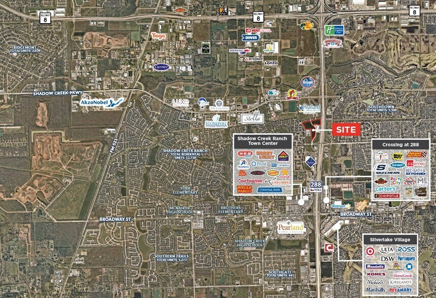 Highway 288, Pearland, TX à vendre - Aérien - Image 2 de 3