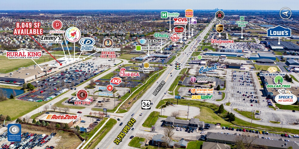 7508 Beechwood Centre Rd, Avon, IN for lease - Aerial - Image 2 of 12