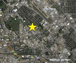 2043 Empire Central Dr, Dallas, TX - AERIAL  map view