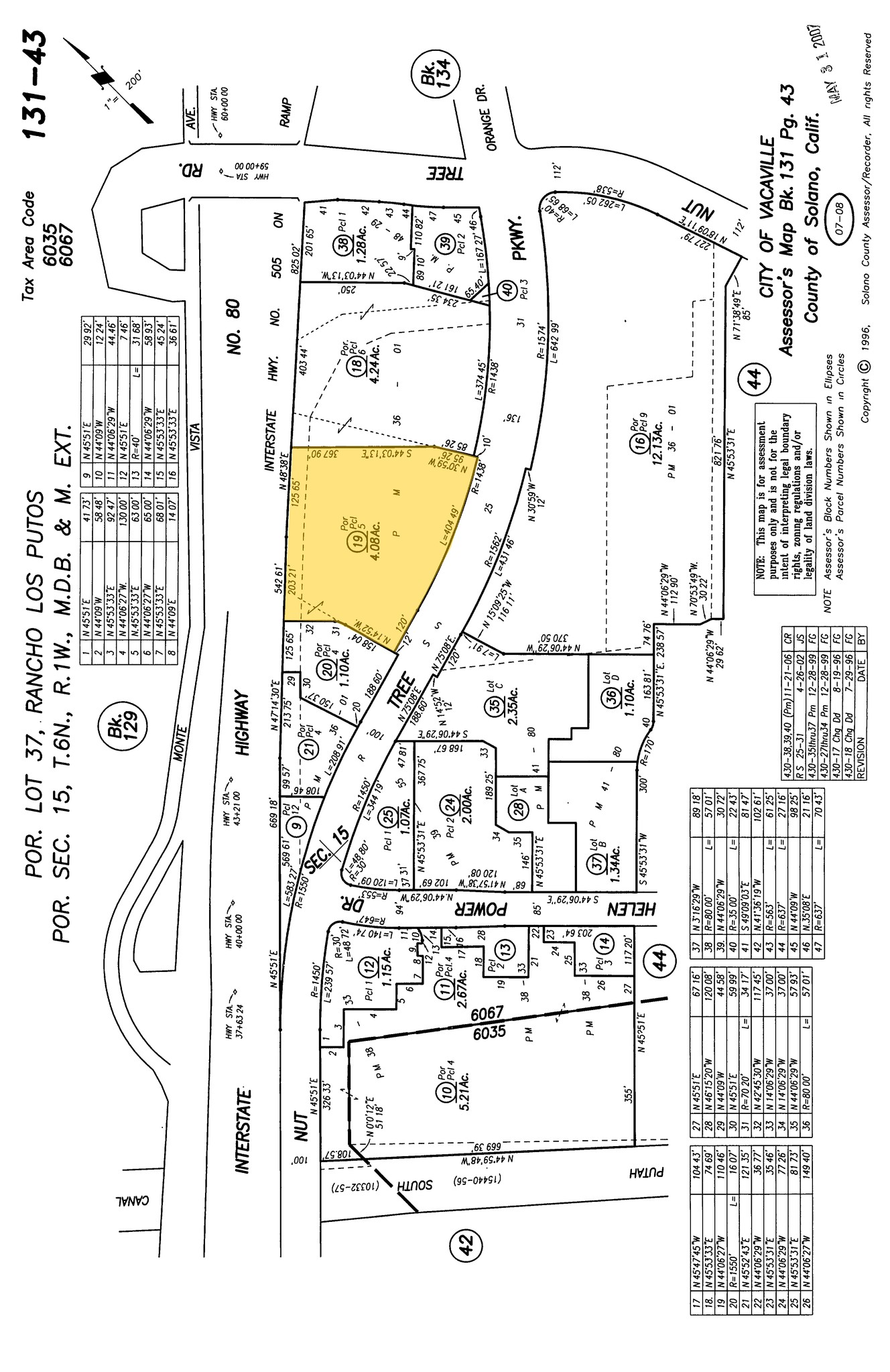 130-150 Nut Tree Pky, Vacaville, CA for sale Plat Map- Image 1 of 1