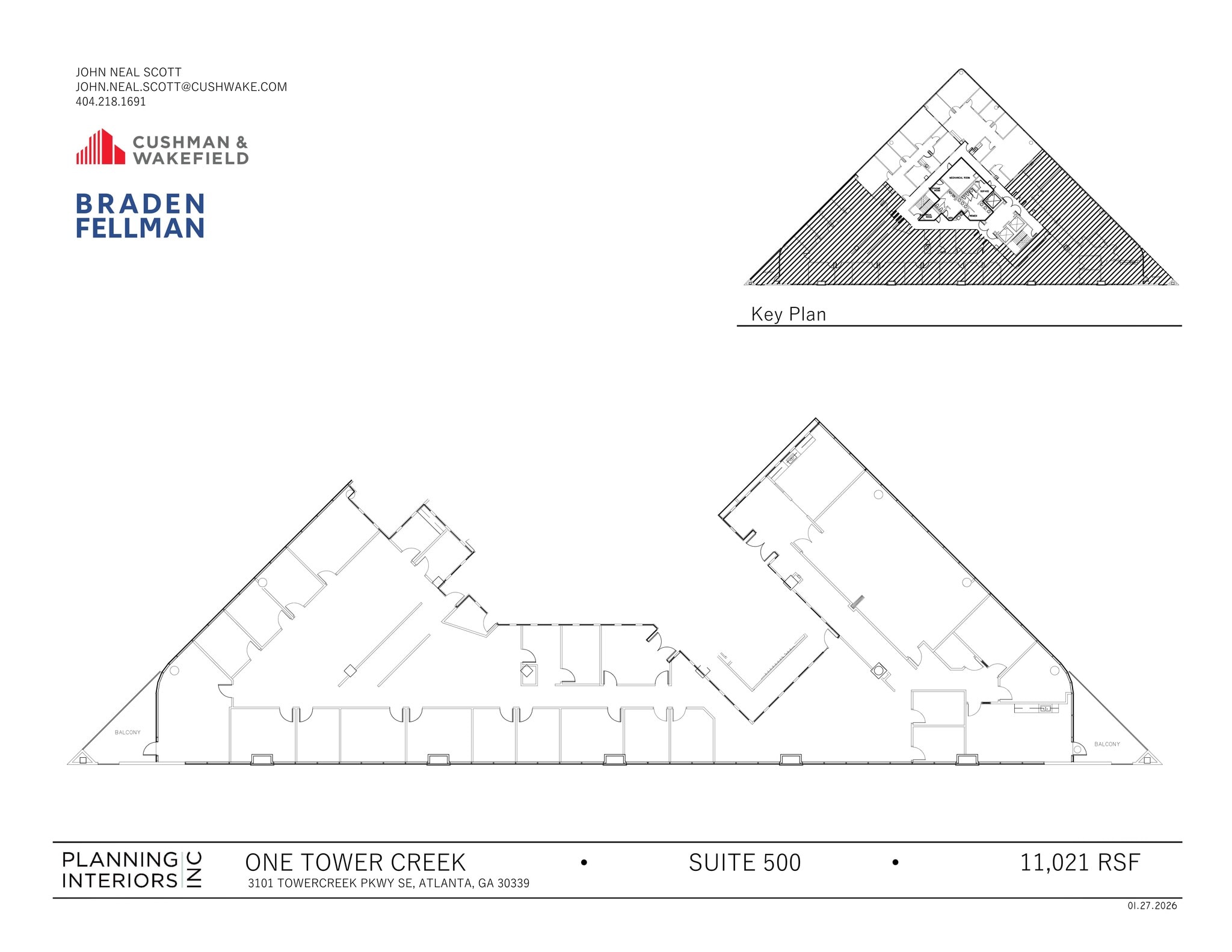 3101 Towercreek Pkwy SE, Atlanta, GA à louer Plan de site- Image 1 de 1