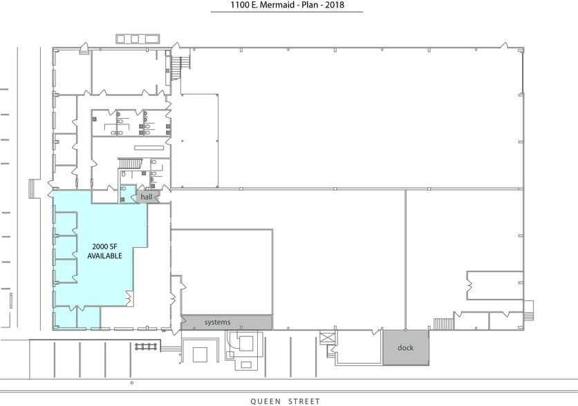 1100 E Mermaid Ln, Wyndmoor, PA à louer - Plan d’étage - Image 2 de 2