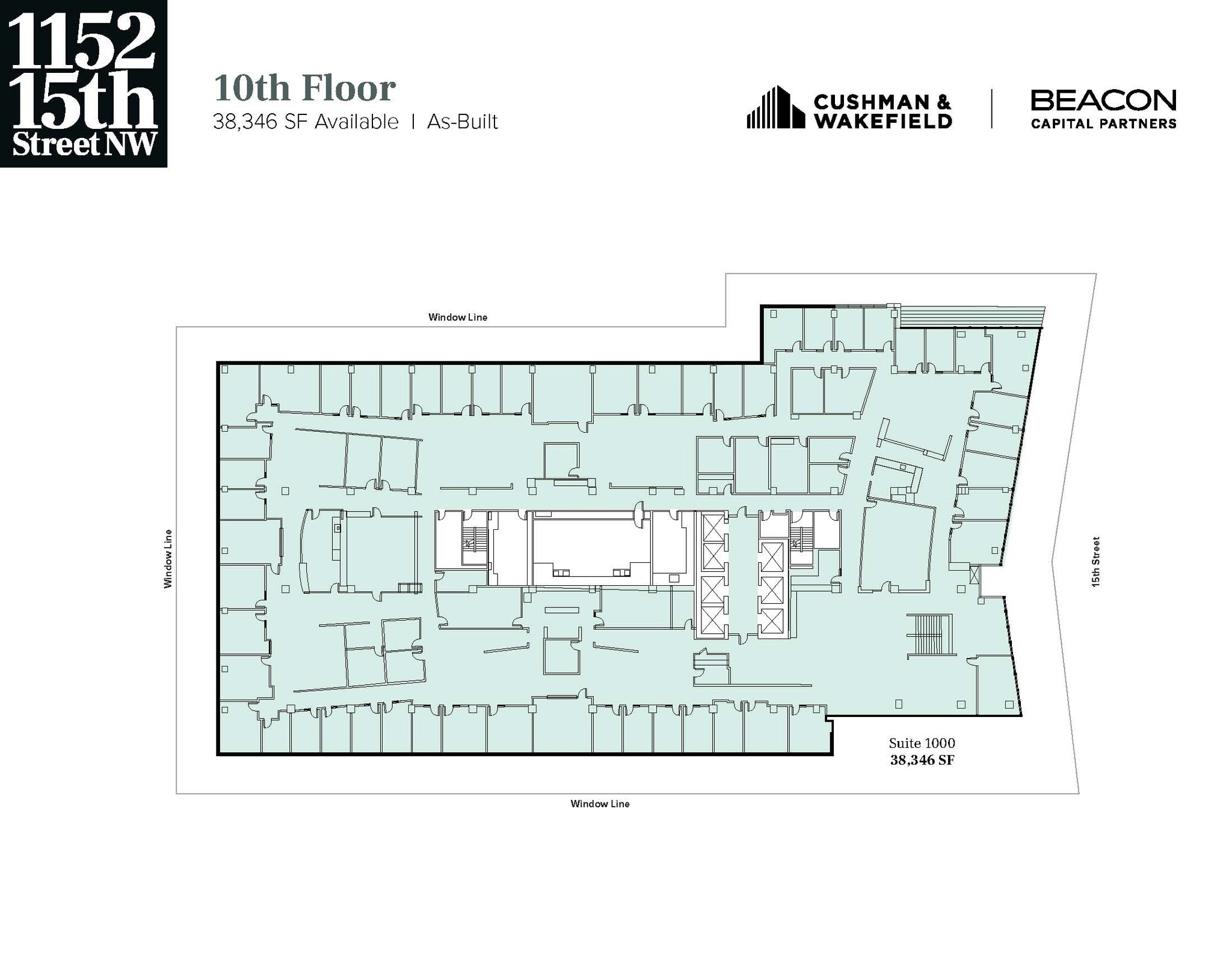 1152 15th St NW, Washington, DC à louer Plan d’étage- Image 1 de 3