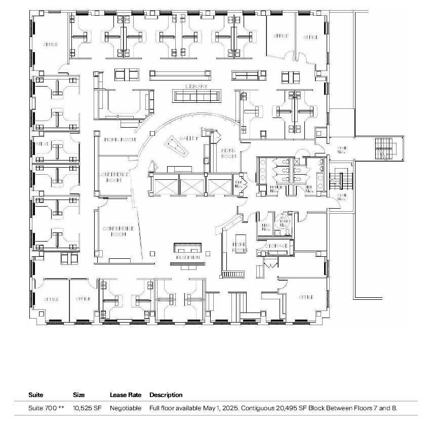 7735 Old Georgetown Rd, Bethesda, MD for lease Floor Plan- Image 1 of 1