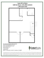 1240 N Van Buren St, Anaheim, CA à louer Plan de site- Image 1 de 1