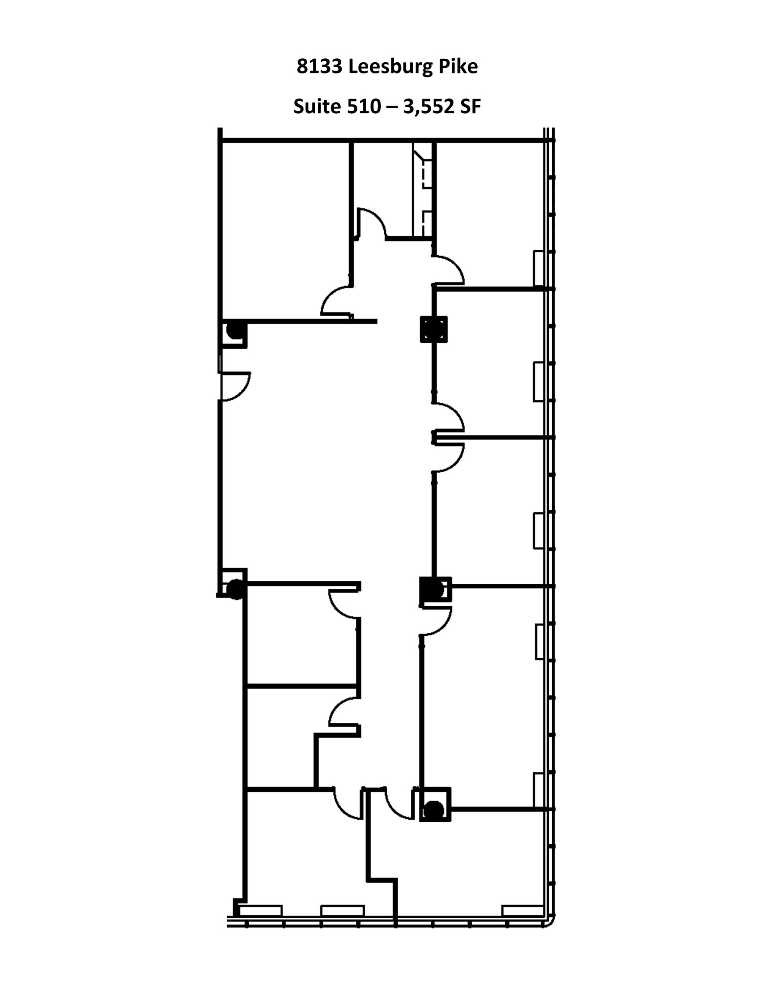 8133 Leesburg Pike, Vienna, VA à louer Plan de site- Image 1 de 2